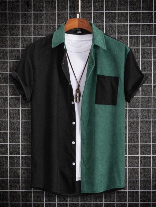 Camisa manga corta doble color