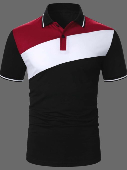 Camisa polo multicolor y ribete en contraste - Imagen 6