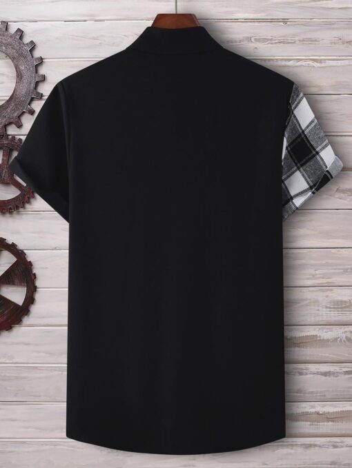Camisa con estampado de cuadros - Imagen 2