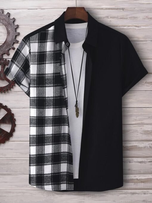 Camisa con estampado de cuadros