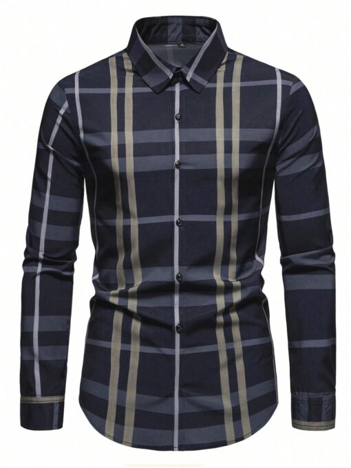 Camisa manga larga a cuadros - Imagen 4