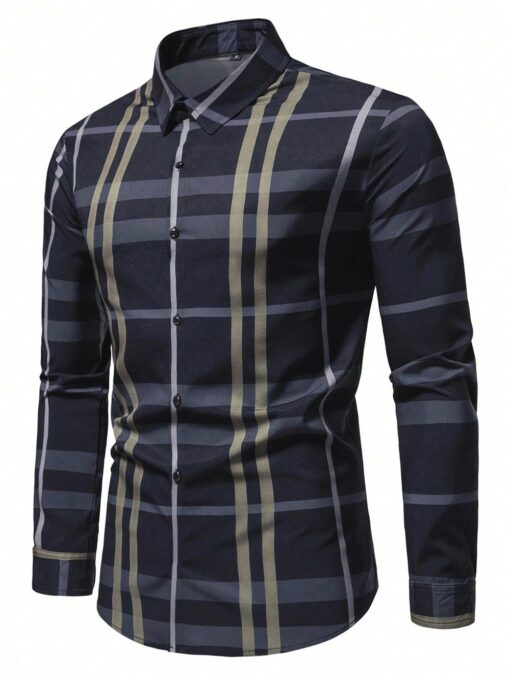 Camisa manga larga a cuadros