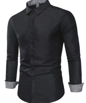 Camisa manga larga con estampado a cuadros