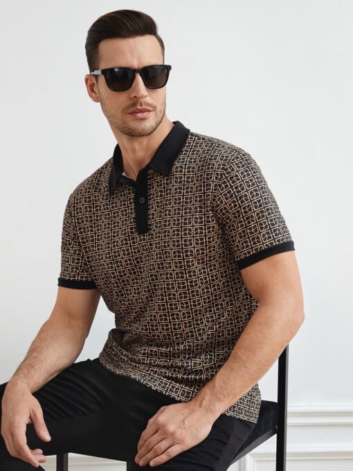 Camisa polo estampada - Imagen 8
