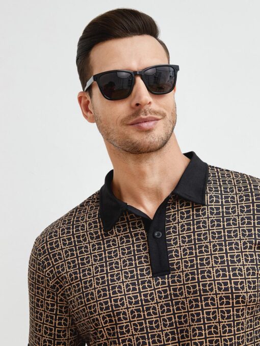 Camisa polo estampada - Imagen 7