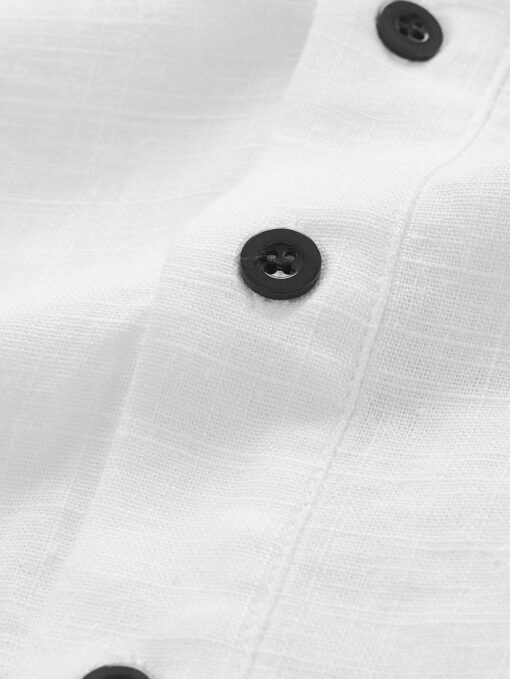 Camisa manga larga de cuello chino - Imagen 4