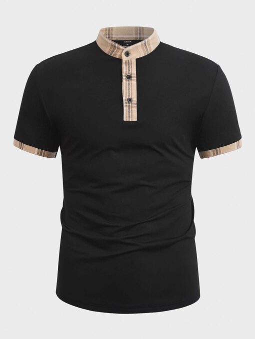 Camiseta con ribete en contraste