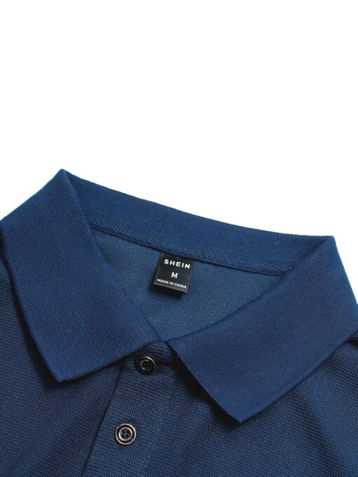 Camisa polo unicolor - Imagen 5