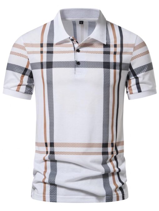 Camisa polo con estampado de cuadros - Imagen 4