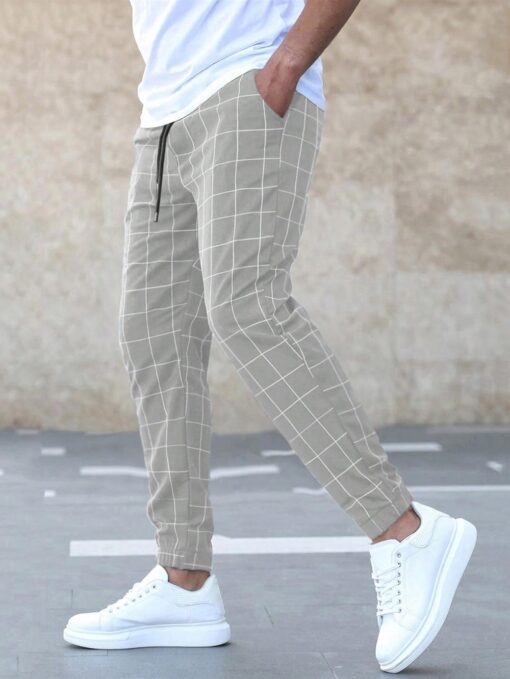 Jogger con estampado de cuadros - Imagen 3