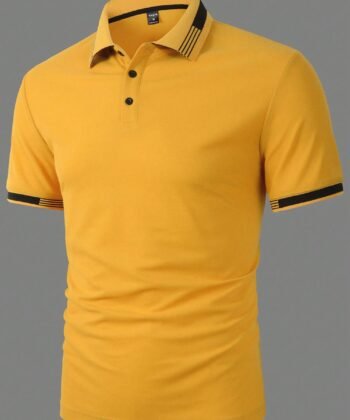 Camisa polo ribete de rayas