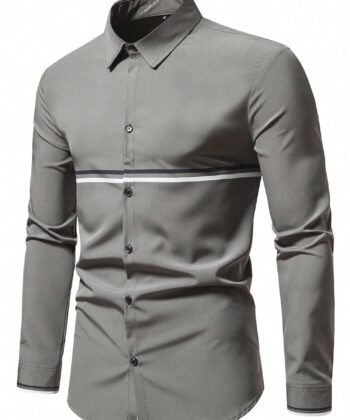 Camisa con estampado de raya