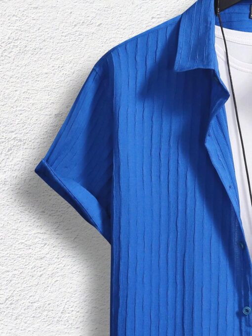 Camisa manga corta unicolor - Imagen 3