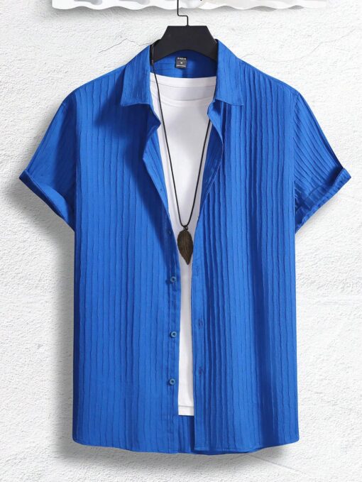 Camisa manga corta unicolor - Imagen 2