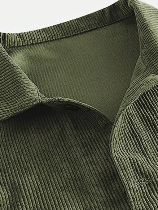 Camisa manga larga unicolor - Imagen 4