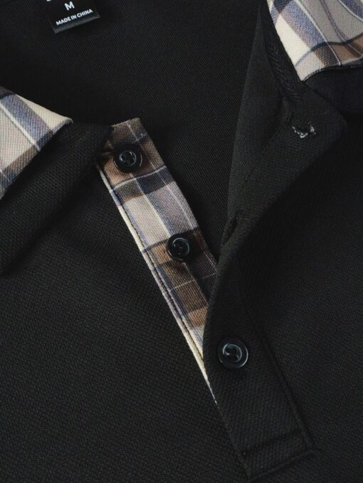 Camisa polo manga larga con ribete estampado - Imagen 5
