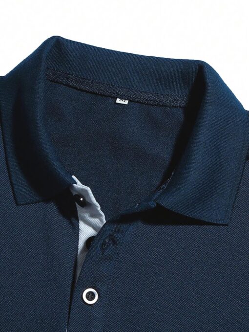 Camisa polo unicolor - Imagen 4