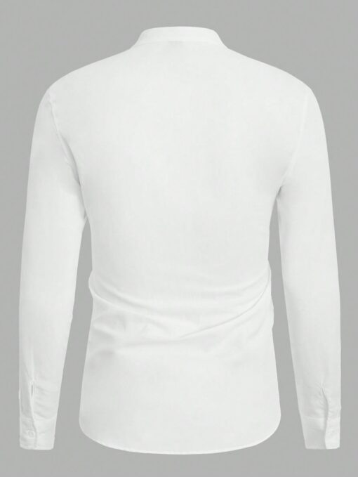 Camisa manga larga cuello mao - Imagen 2