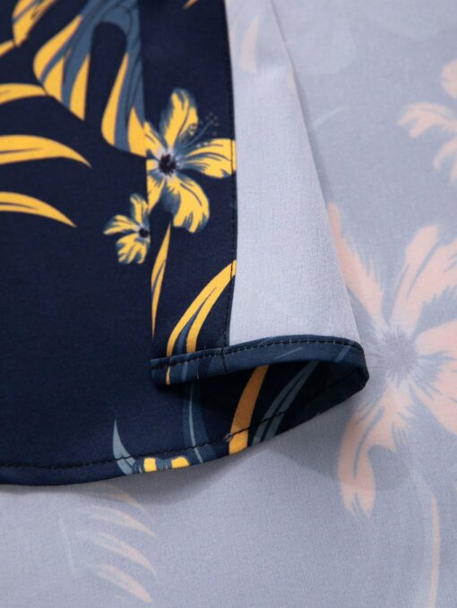 Conjunto camisa con estampado tropical & short - Imagen 4