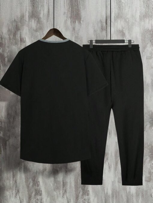 Conjunto camiseta de color combinado & jogger - Imagen 8