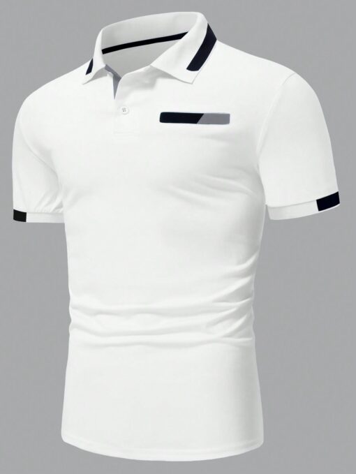 Camisa polo ribete en contraste - Imagen 3