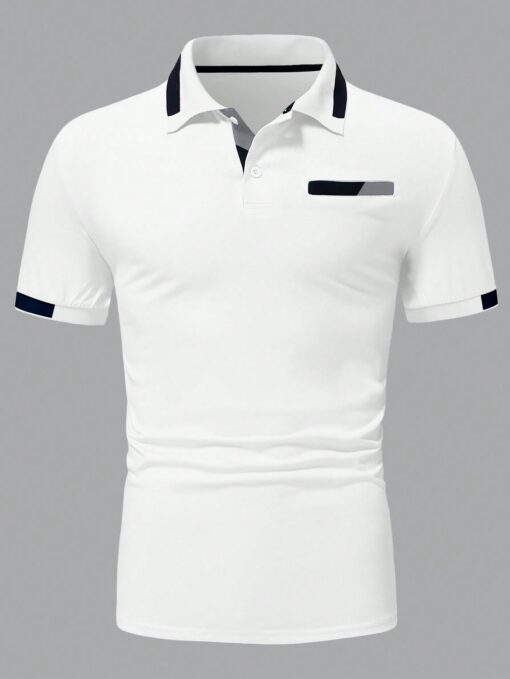 Camisa polo ribete en contraste - Imagen 2