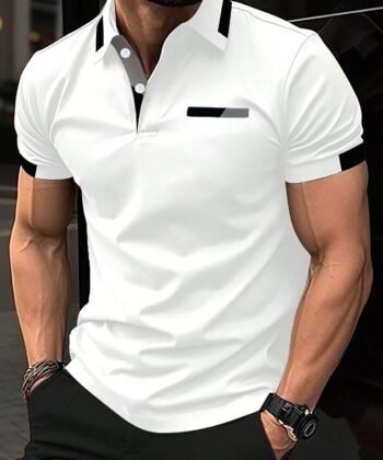 Camisa polo ribete en contraste