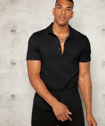 Camisa manga corta unicolor