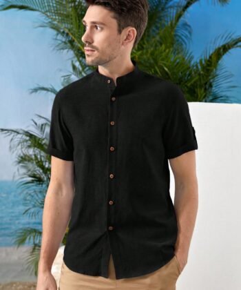 Camisa manga corta unicolor