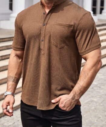 Camisa manga corta unicolor