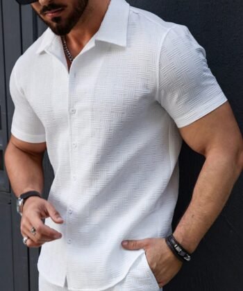 Camisa manga corta unicolor