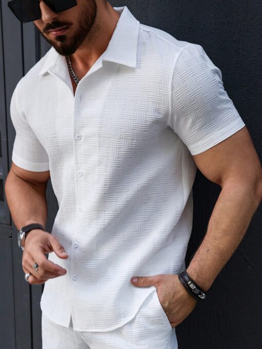 Camisa manga corta unicolor