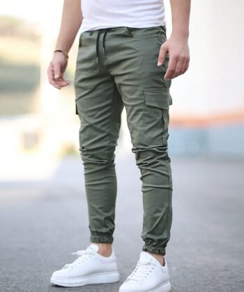 Jogger unicolor con bolsillo